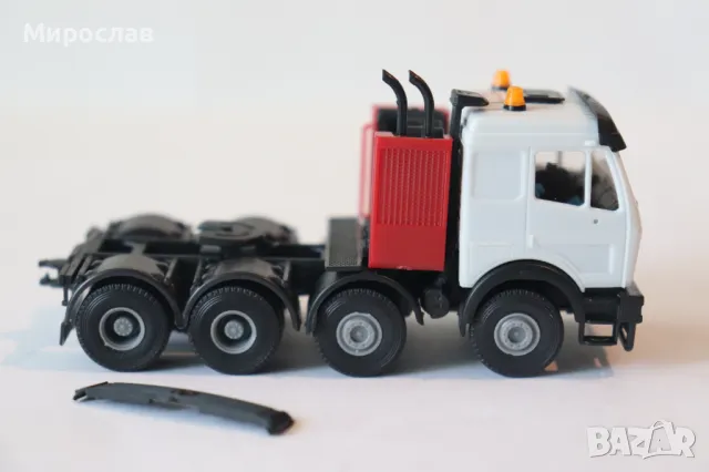 KIBRI H0 1/87 MERCEDES BENZ ТЕЖКОТОВАРЕН ТРАНСПОРТ КАМИОН МОДЕЛ КОЛИЧКА, снимка 4 - Колекции - 50209783