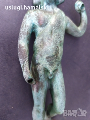 Бронзова статуетка/ фигура, снимка 3 - Антикварни и старинни предмети - 52484324