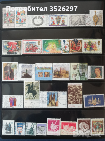 Колекции от пощенски марки на тема Изкуство, снимка 7 - Филателия - 44804122