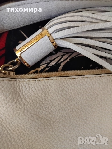 Дамска чанта от естественна кожа на Мichael Kors est 1981, снимка 3 - Чанти - 52914952