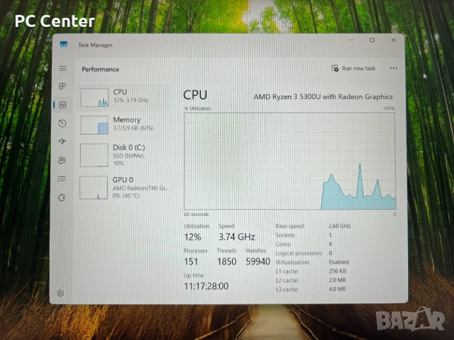 Лаптоп Lenovo IdeaPad 3, AMD Ryzen 3 3500U, 8GB ram, 512GB SSD, снимка 6 - Лаптопи за работа - 52128276