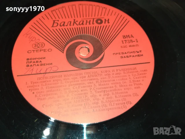 ПЕСНИ ХОРА И РЪЧЕНИЦИ-ПЛОЧА 1906251135, снимка 8 - Грамофонни плочи - 50721654