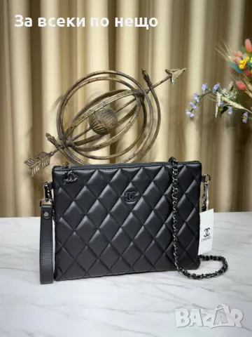 Chanel Дамска Кожена Чанта Шанел - Налични Различни Цветове Код E53, снимка 3 - Чанти - 50215187