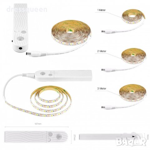 2115 БЕЗЖИЧНА LED ЛЕНТА, снимка 4 - Лед осветление - 37358171