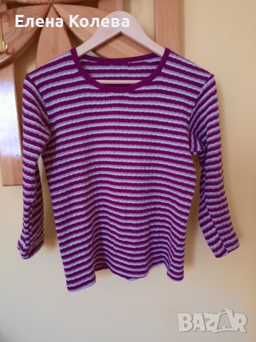Блуза на раета, снимка 3 - Блузи с дълъг ръкав и пуловери - 40089198