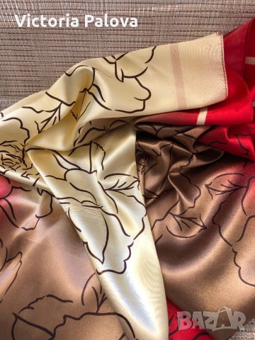 Шал ECENUR 90/90см, снимка 7 - Шалове - 29838741