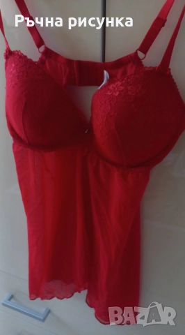 Красиво бюстие 80Д ,отлично!, снимка 2 - Корсети, бюстиета, топове - 51688764