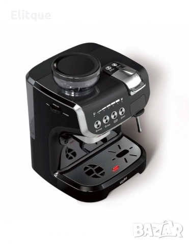 Кафемашина с вградена кафемелачка Voltz, 2672W, резервоар 2 литра, 5 адаптера, снимка 6 - Друга електроника - 52832065