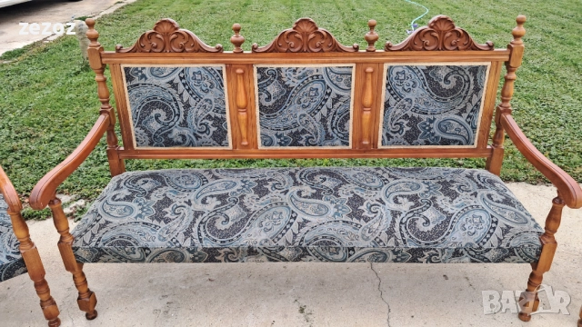 Канапе и две кресла орех, снимка 4 - Дивани и мека мебел - 52456718