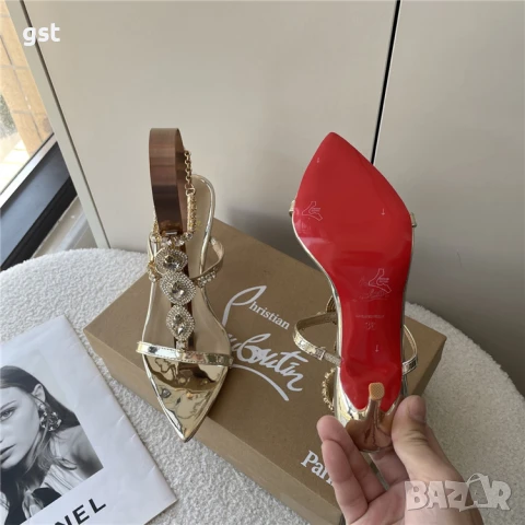 Уникални 2025 Christian Louboutin дамски обувки с висок ток дизайнерски High quality , снимка 1