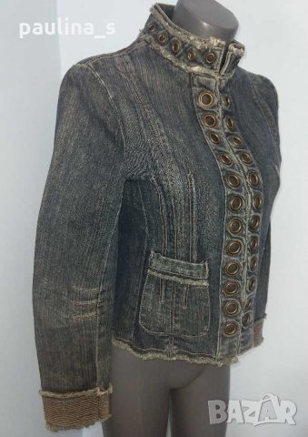  Марково дънково яке "Planet Funk" - M / XL , снимка 5 - Якета - 30235369