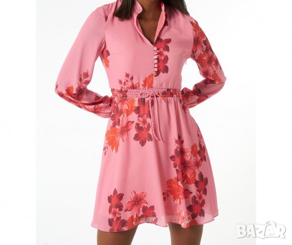 Розова рокля на цветя марка Jimmy Sanders