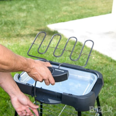 Електрическо барбекю Taurus Maxim’s Plus – 2000W. С ДЕФЕКТ-липсват краката, снимка 7 - Друга електроника - 52093434