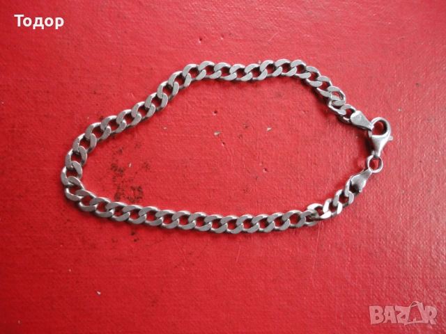 Страхотна сребърна гривна 1, снимка 2 - Гривни - 53060660