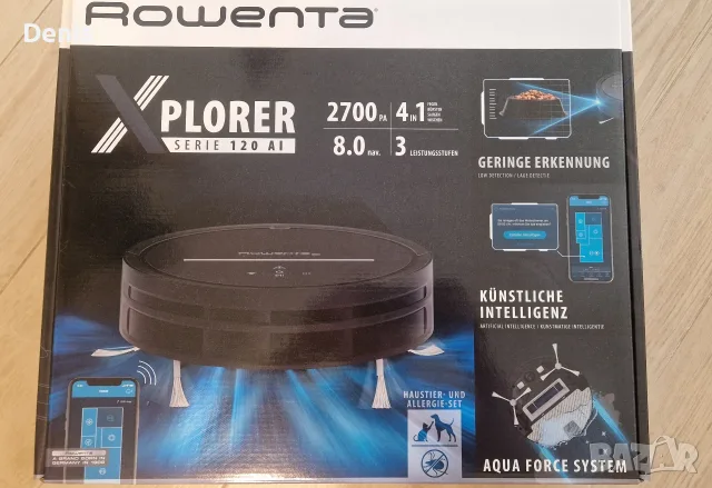 ПРАХОСМУКАЧКА-РОБОТ ROWENTA RR7865WH X-PLORER SERIE 120 AI ANIMAL, снимка 2 - Прахосмукачки - 56165717