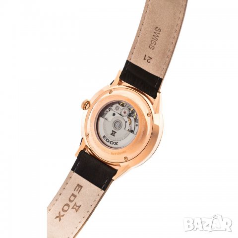 Швейцарски механичен мъжки часовник EDOX 80106 37RC GIR -30%, снимка 4 - Мъжки - 37309641