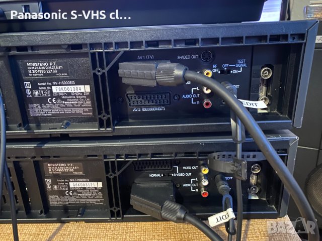 Panasonic NV-HS900 Super-VHS recorder set 2 броя, снимка 7 - Плейъри, домашно кино, прожектори - 44465385