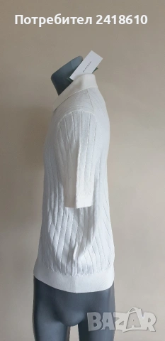 Hugo Boss Baldessarini Knit Памук / Коприна Mens Size M НОВО ! ОРИГИНАЛНА Мъжка  Тениска!, снимка 6 - Тениски - 53877677