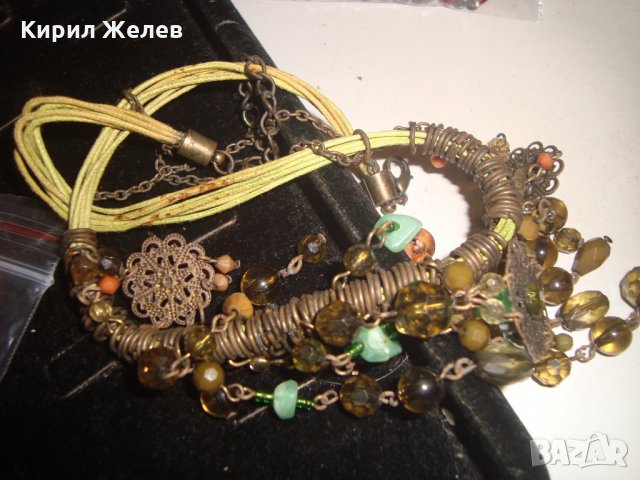 РЪЧНА МАЙСТОРСКА ИЗРАБОТКА КРАСИВА МЪНИСТЕНА ОГЪРЛИЦА ВИНТИДЖ РЕТРО АРТ СТИЛ 1492, снимка 5 - Колиета, медальони, синджири - 30701415