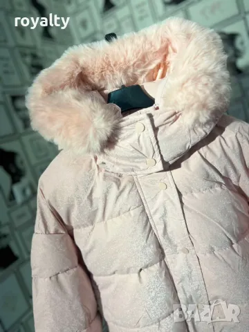 Късо дамско зимно розово яке , снимка 2 - Якета - 49201258