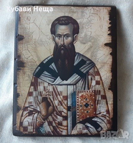 Икона Св.Василий, снимка 1 - Икони - 35594086