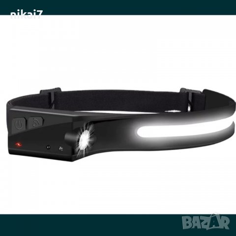 челник за глава LED лента акумулаторен фенер водоустойчив USBзареждане, снимка 7 - Къмпинг осветление - 39118524