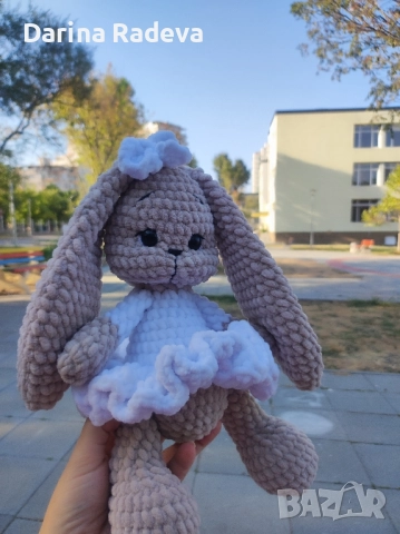 Ръчно изработено Амигуруми Зайче , снимка 3 - Други - 52309150