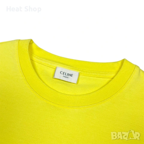 Дамска тениска Celine Cropped Logo T-Shirt, снимка 3 - Тениски - 54352176