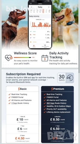 Нов PAJ GPS тракер за кучета - 4G - Аларми за бягство на кучета - Проследяване на живо , снимка 5 - За кучета - 53925240