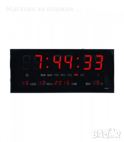 ГОЛЯМ СТЕНЕН LED ЕЛЕКТРОНЕН ЧАСОВНИК JH - код 3615 , снимка 4 - Друга електроника - 33991104