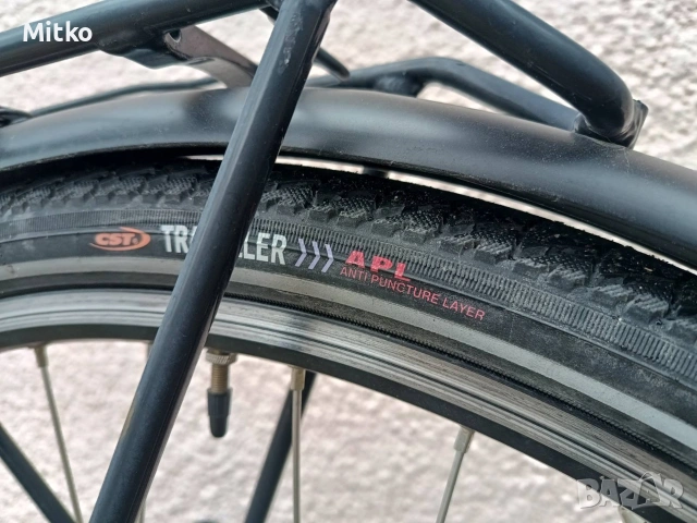 нов 28 цола електрически алуминиев велосипед на 150 км неразличим от нов внос от Германия , снимка 12 - Велосипеди - 53965659