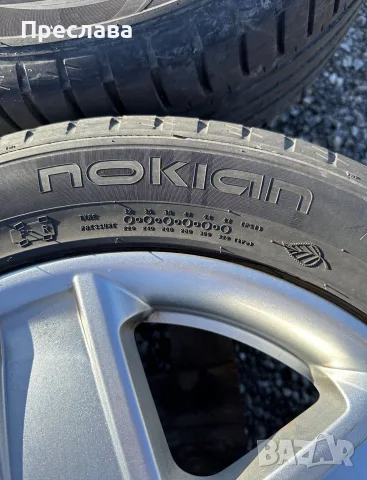 Летни джанти Volkswagen 5х112 с гуми 215/55/16, снимка 2 - Гуми и джанти - 55753500