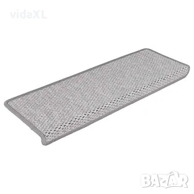 vidaXL Стелки за стълби, сизалена визия, 15 бр, 65x21x4 см, платина(SKU:326882), снимка 3 - Килими - 49481058