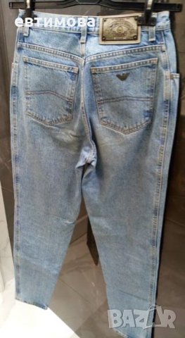 Jeans Armani, denim, 30, оригинален, светлосин, снимка 9 - Дънки - 12907555