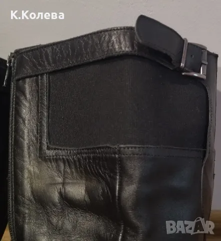 Кожени ботуши, снимка 2 - Дамски ботуши - 47395228