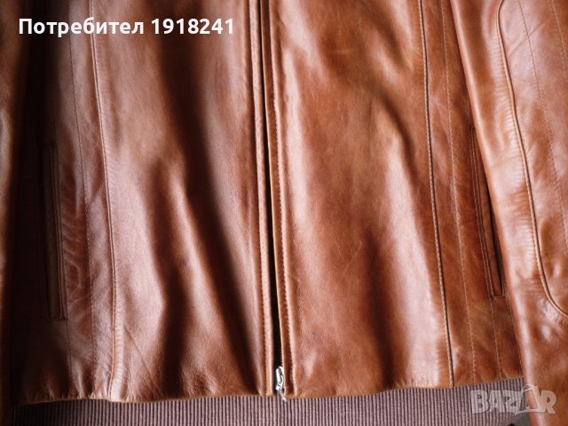 Кожено яке от естествена кожа „Giovanni“, цвят светло кафяв , снимка 7 - Якета - 40651581