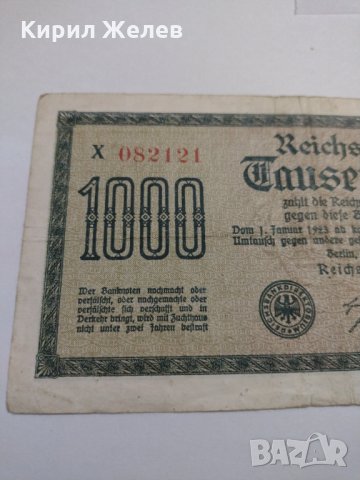 Райх банкнота - Германия - 1000 марки / 1922 година - 17996, снимка 2 - Нумизматика и бонистика - 31029868
