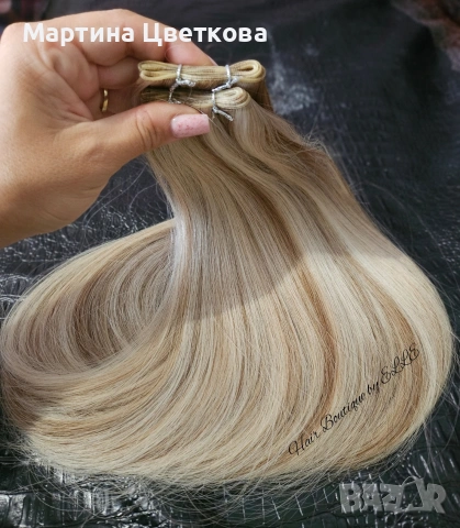 100 % Естествена славянска коса, снимка 2 - Аксесоари за коса - 53113656