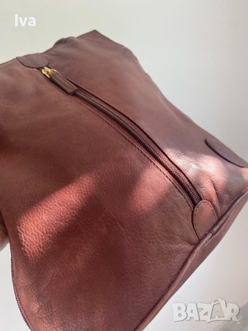 Италианска чанта от естествена кожа, снимка 6 - Чанти - 37529318