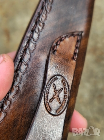 Ръчно изработен нож Черен Текстолит , снимка 14 - Ножове - 52322800