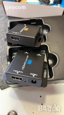 HDMI-HDMI Extender (Cat 5/6a,60m,FHD,Комплект), снимка 3 - Кабели и адаптери - 55846330