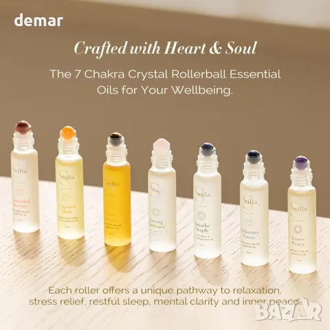 Рол-он с червен яспис, Етерично масло за облекчаване на тревожност и стрес, снимка 6 - Други - 49313240