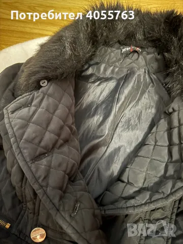 Дълго черно яке, снимка 4 - Якета - 48653037