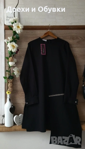 официална черна асиметрична туника , снимка 10 - Туники - 49906670