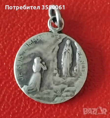 Стара сребърна висулка , снимка 2 - Антикварни и старинни предмети - 53922144