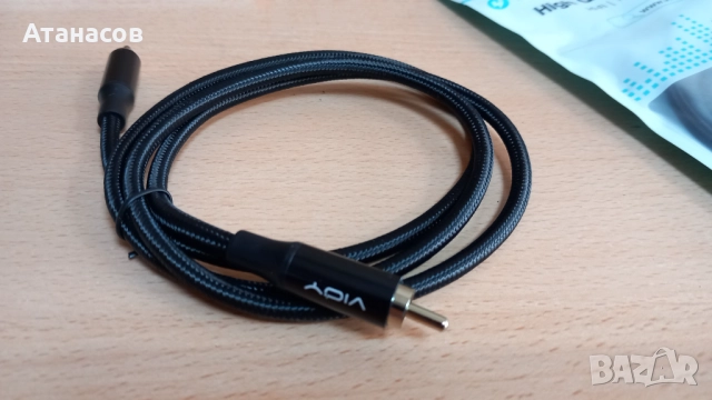 Нови RCA-RCA кабели VIOY подходящи за аудио и видео сигнали 1м.  , снимка 3 - Други - 52842258