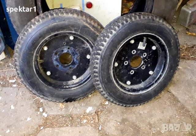 Двигател с редуктор и гуми с джанти 8 цола за електрическа транспортна количка и другo 