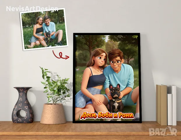 Дисни анимирани портрети по поръчка от Ваша снимка, снимка 4 - Картини - 47534093