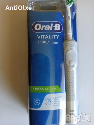 Електрическа четка за зъби Oral B 100 D White Cross Action