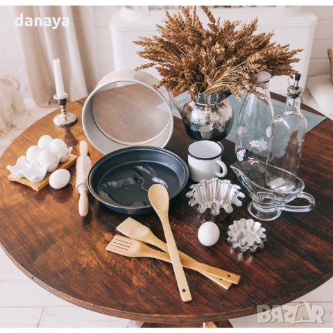 2632 Комплект бамбукови прибори за готвене, 3 броя, снимка 3 - Прибори за хранене, готвене и сервиране - 35256159